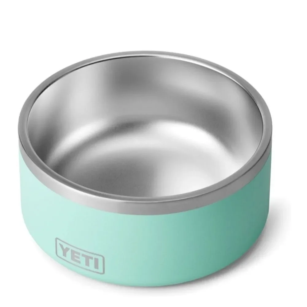 Yeti Boomer dog  bowl and teal 32 oz tumbler